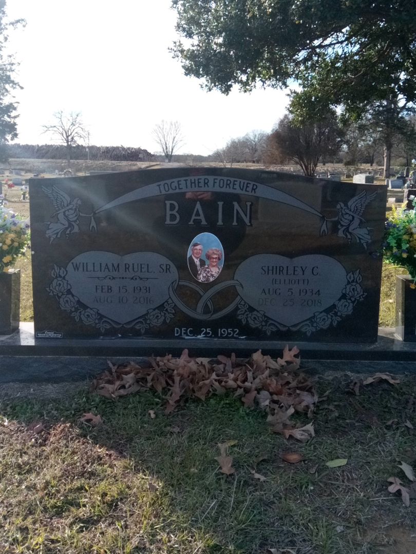 Shirley C. Elliott Bain's grave. Photo 1