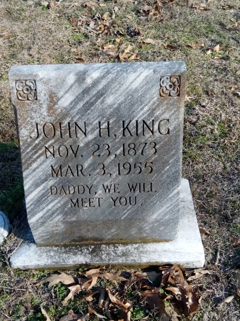 John H. King's grave. Photo 1