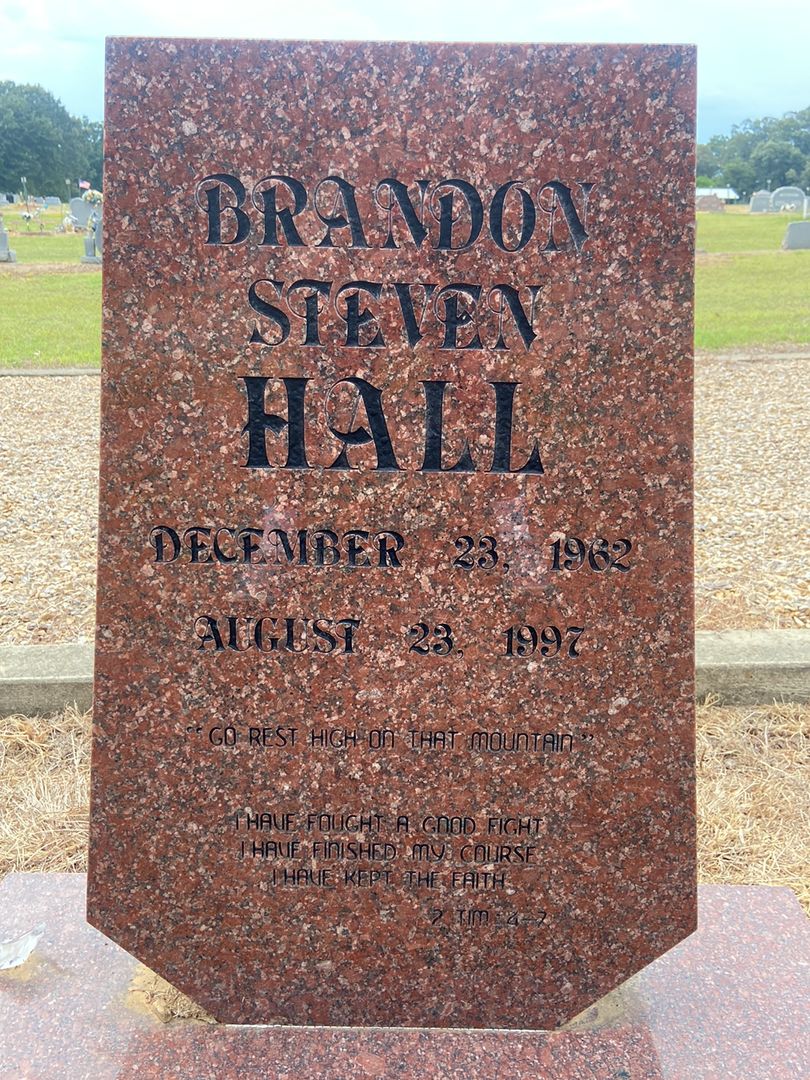 Brandon Steven Hall's grave. Photo 1
